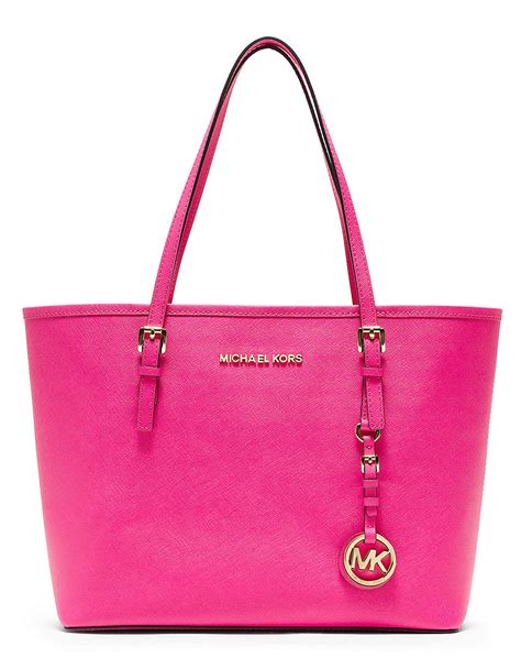 neon pink michael kors tote|Michael Kors hot pink.